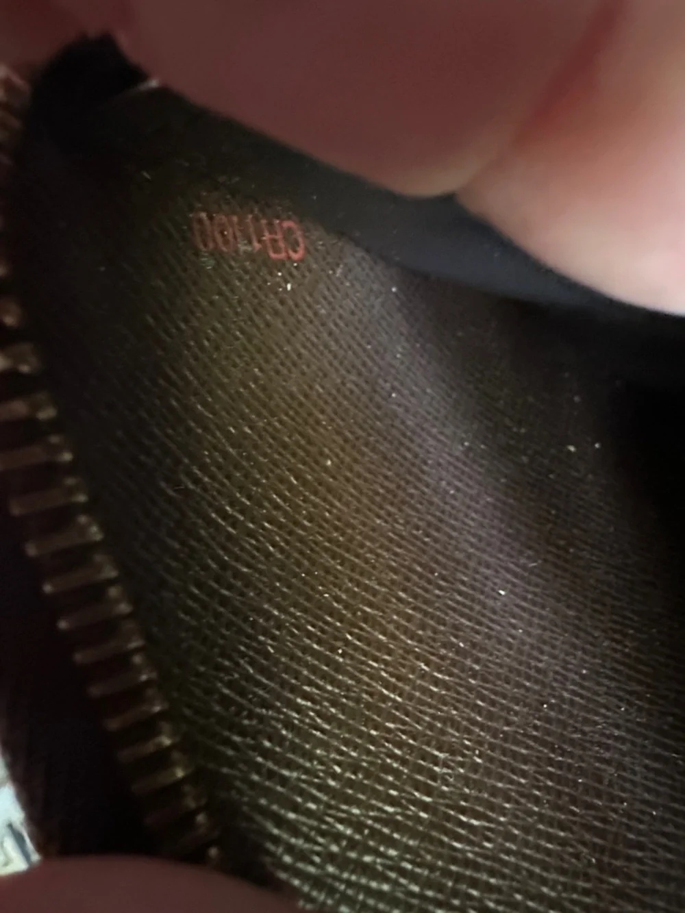 Louis Vuitton Brown Damier Ebene Long Zip Wallet